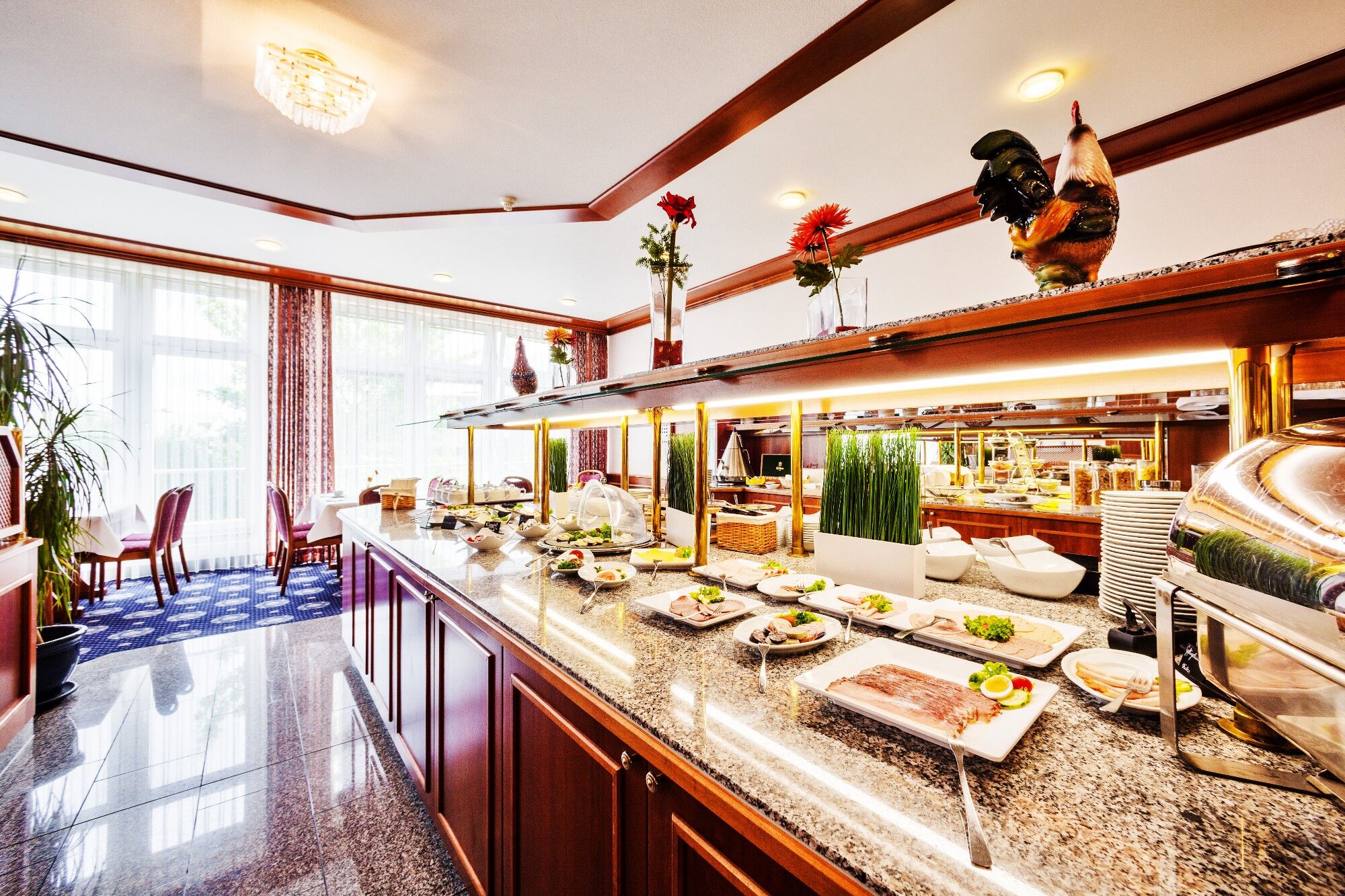 Trans World Hotel Columbus Зеліґенштадт Ресторан фото